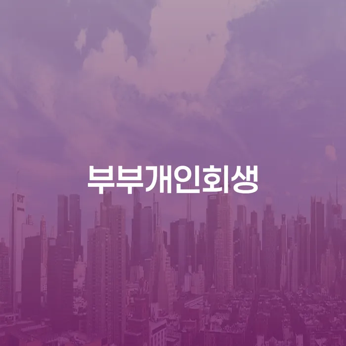 회생비용 분납가능하고 신용회복 결정나고