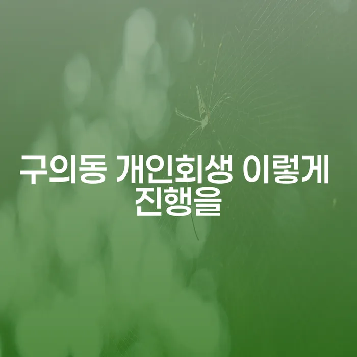 구의동 개인회생 이렇게 진행을
