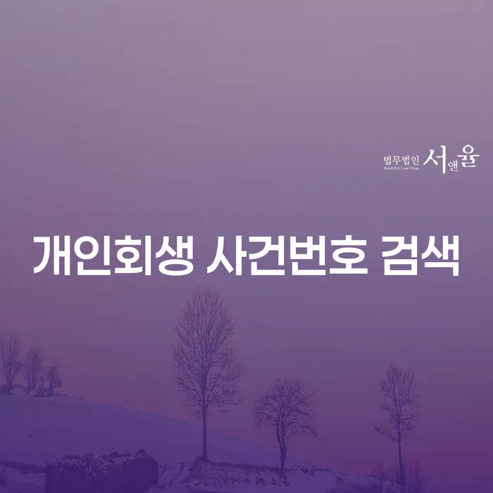 개인회생 사건번호 검색, 어떻게 시작해야 할까요?